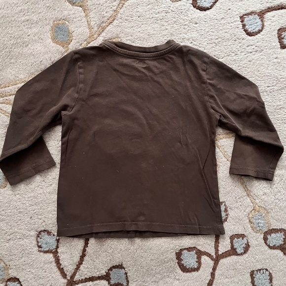 Kids Brown Owl Long Sleeve TShirt Size 4 - Picture 4 of 4